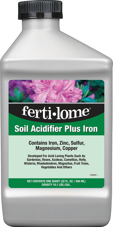 Fertilome (10660) Soil Acidifier Plus Iron, 32 oz