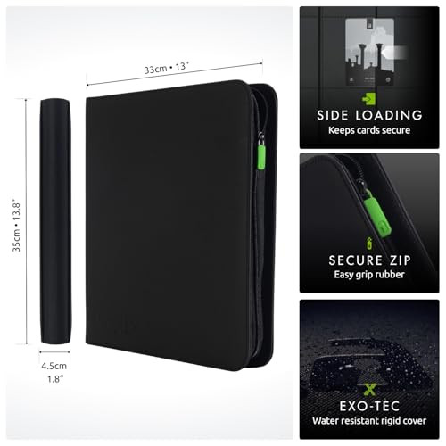 Vault X 12 Pocket Zip Trading Card Binder 480 Cards Exo-Tec (Teal)
