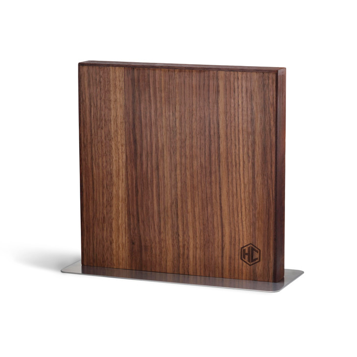 HexClad 12" Magnetic Walnut Kitchen Knife Block Holder