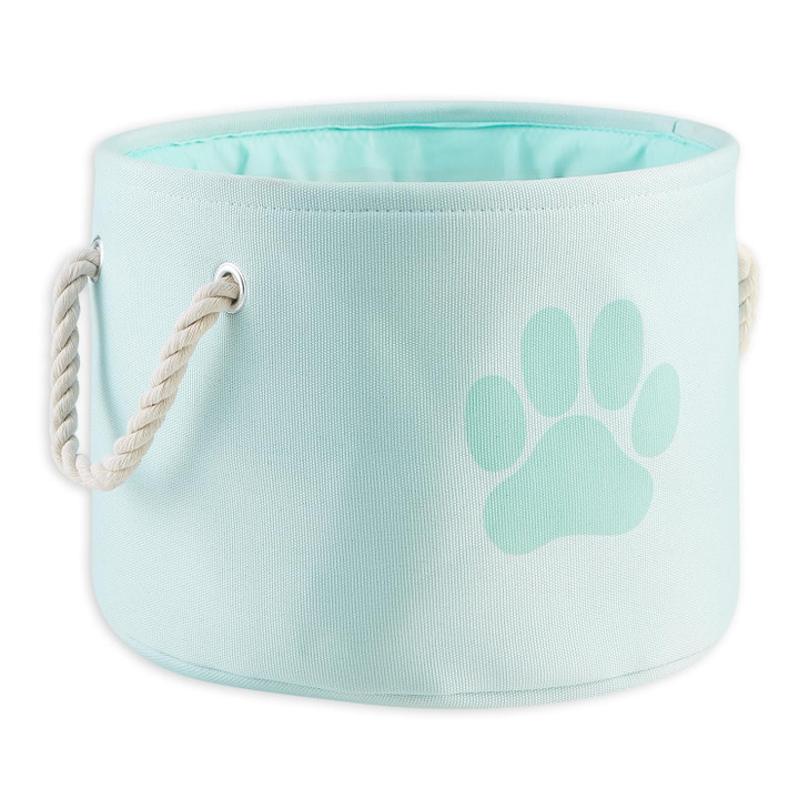 Bone Dry Pet Storage Collection Collapsible Bin, Black, Small Round