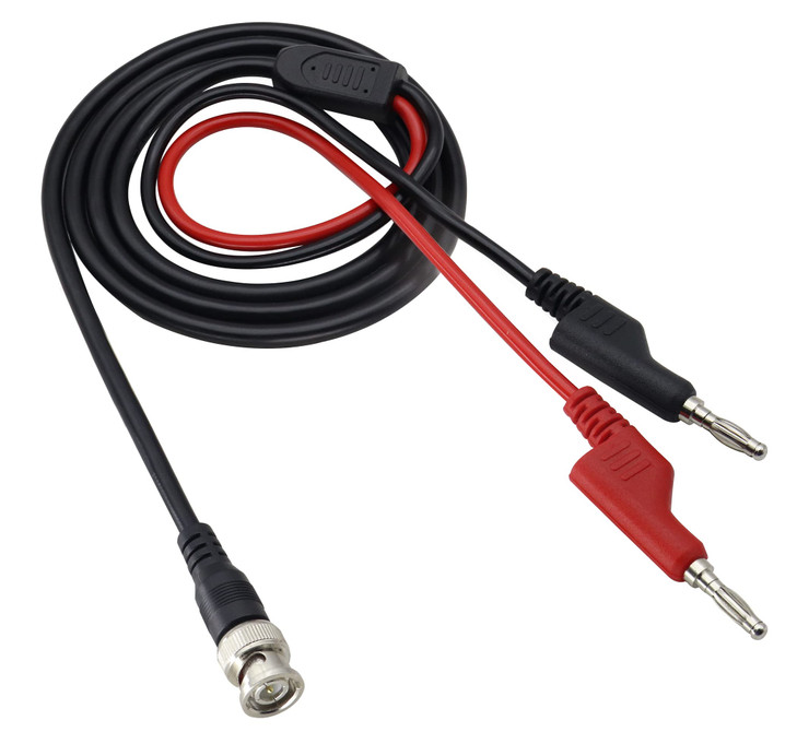 HCFeng BNC to Dual Banana Plug Test Cable Coaxial Cable