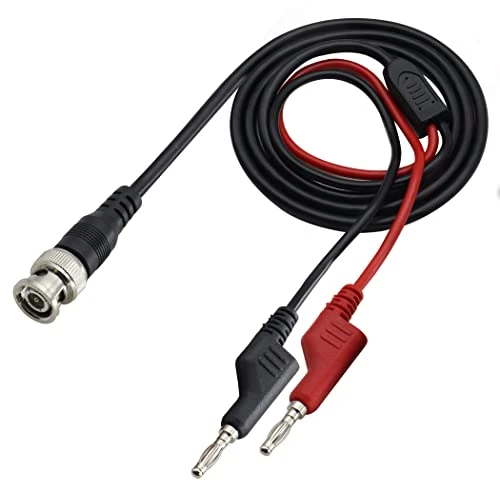 HCFeng BNC to Dual Banana Plug Test Cable Coaxial Cable