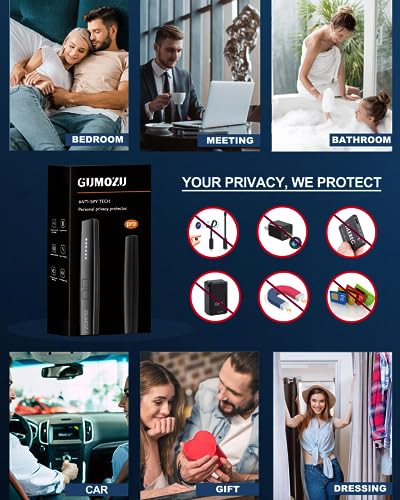 JAXTIN G9 Pro Hidden Camera Detectors, Bug Detector with Vibration Sound Alarm, Hidden Devices Detector for Listening