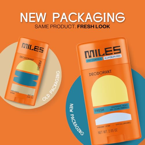 Miles Kids Deodorant for Boys and Girls - Aluminum Free Deodorant for Kids and Teens, Natural, Hypoallergenic, Made in