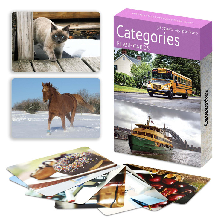 Picture My Picture Opposites ABA Therapy Materials, 40 Real Photos, Age 3+