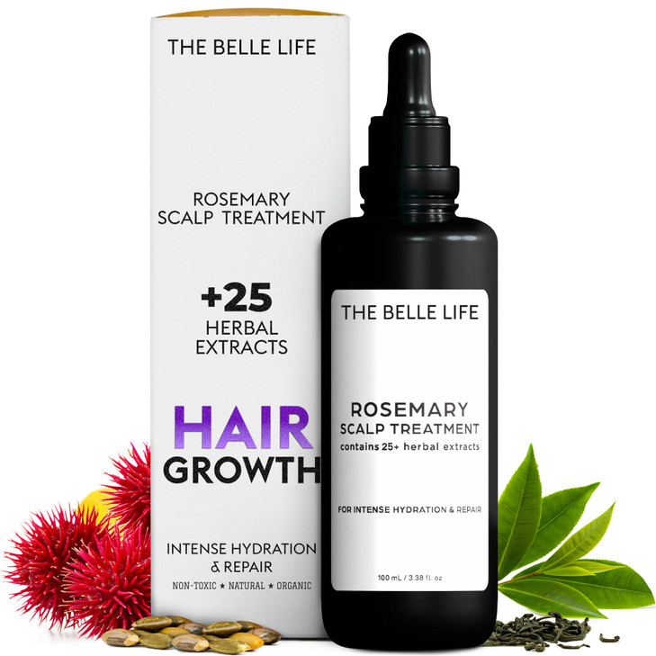 Sebastian Diaz THE BELLE LIFE Rosemary Hair Oil Scalp Treatment inspired by THE INNATE LIFE, 100ml 3.4 fl oz Nourishes