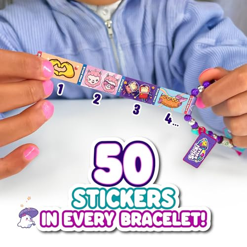 STICKI Rolls Sticki Bands - The Original Wearable Shareable Sticker Bracelet | Includes 70 Mini Stickers | 2 Mystery