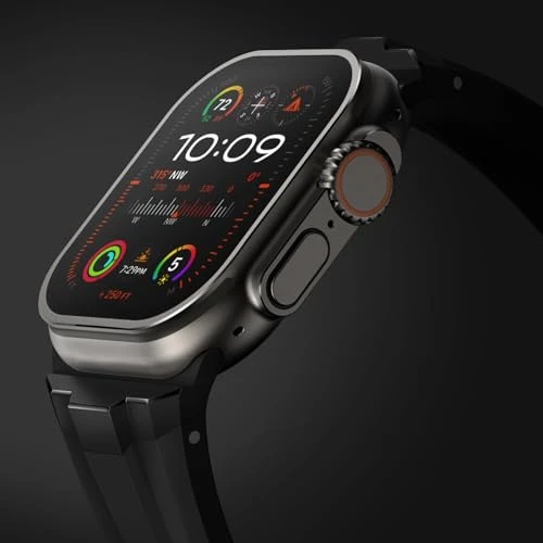 Suitisbest Sport Band for Apple Watch Ultra 2/Apple Watch Ultra Bands 49mm 45mm 44mm 42mm, Wide Rugged 316L Stainless