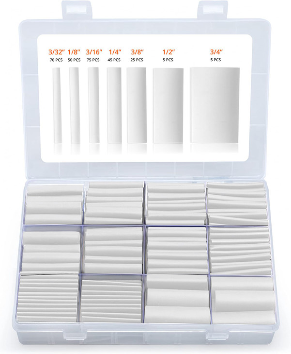 Wirefy | Heat Shrink Tubing - 1/4" inch - 3:1 Ratio - Adhesive Dual Wall Waterproof - Heat Shrink Tube - Heatshrink