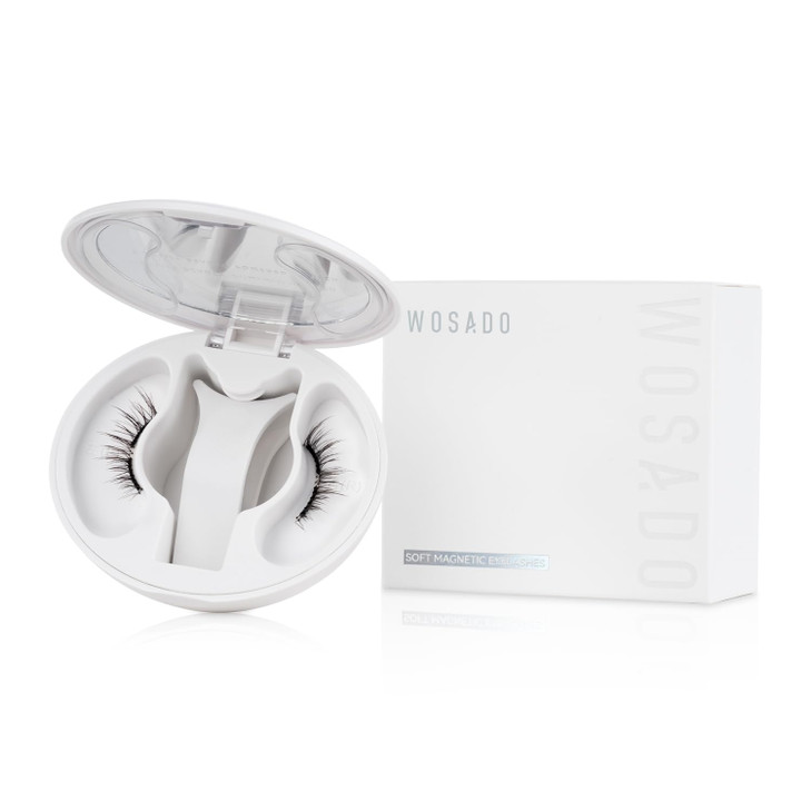 WOSADO Magnetic Eyelashes with Applicator Kit, No.18 Velvet Black, Reusable Glue-free Wispy Magnetic Lashes,