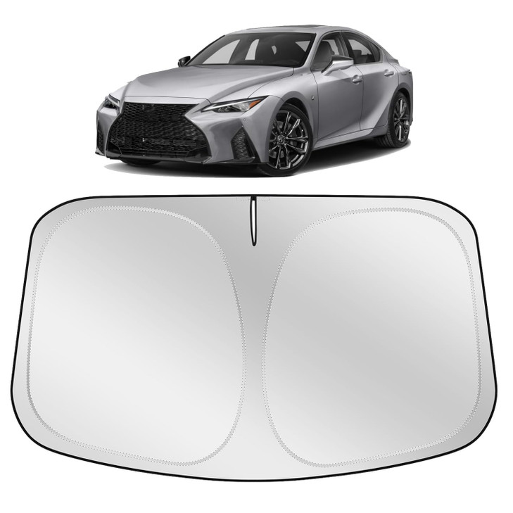 XHRING Car Windshield Sun Shade Sunshade Compatible with Lexus IS250 is 350 F Sport IS350 IS300 IS460 is 250 300 Sedan