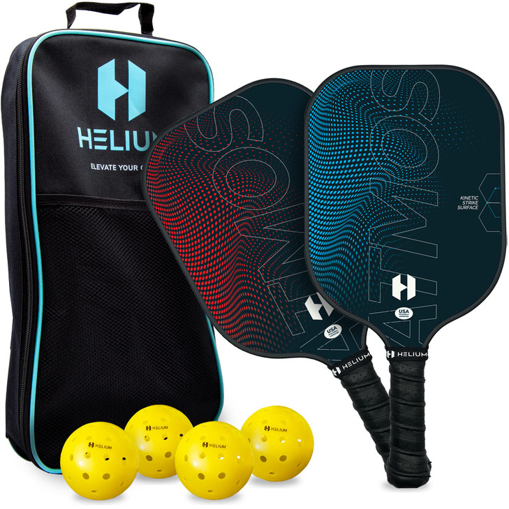 Helium Pro Carbon Fiber Pickleball Paddles - USAPA Certified Pickleball Paddles, High-Spin Texture, Lightweight