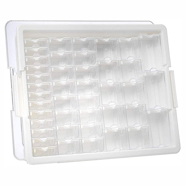 Darice Elizabeth Ward 45 Piece Assorted Portable Diamond Painting Storage and Bead Organizer with 42 Variable Sized