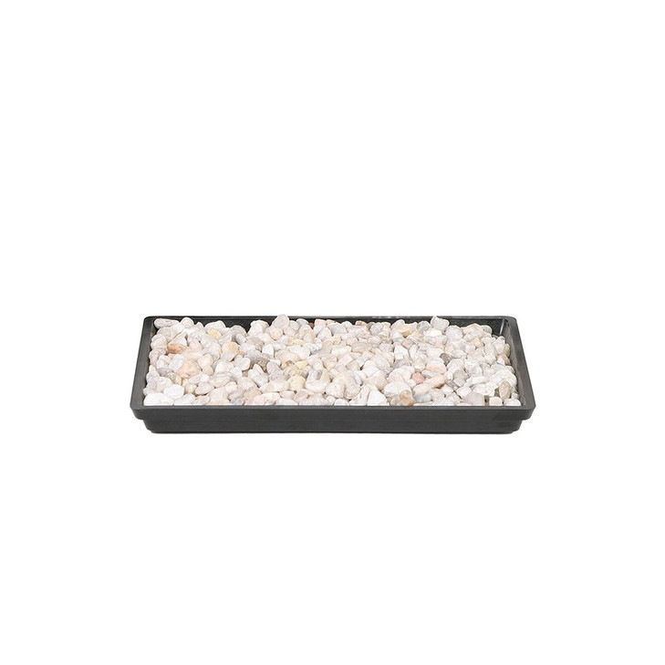 Brussel's Bonsai 13" Bonsai Humidity Tray with Decorative Rocks - Ideal for Bonsai Tree Growth, Reduces Root Rot