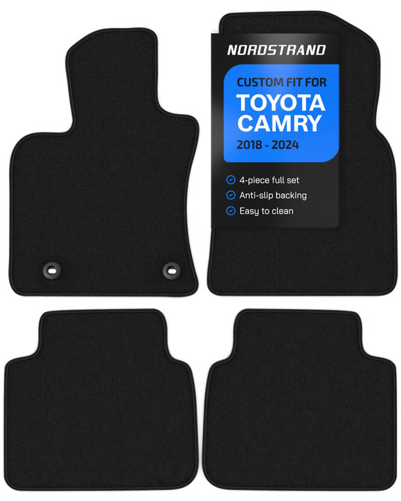 Floor Mats for Toyota Camry 2018-2024 - Custom Fit 3D Carpet Mats