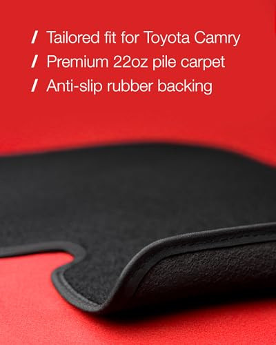 Floor Mats for Toyota Camry 2018-2024 - Custom Fit 3D Carpet Mats