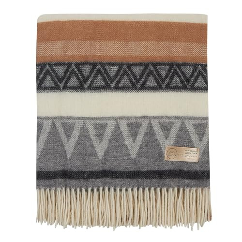 Cozy Blankets | Wool Blanket/Throw | 100% New Zealand Wool | Perfect for Home and Outdoors | Virgin Wool Throw with