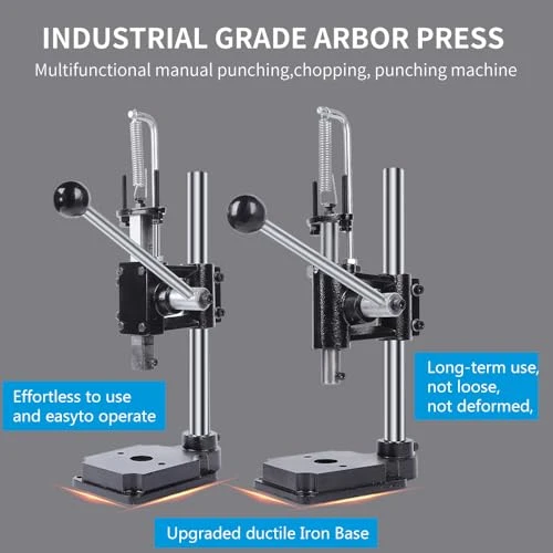 SKMZ Leather Hole Puncher Hand Press Manual Punch Arbor Press Punching Tool