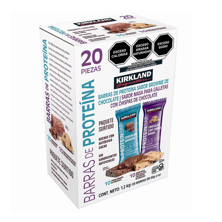 Kirkland Signature Protein Bar Energy Variety Pack, 20 Count (2 Pack)