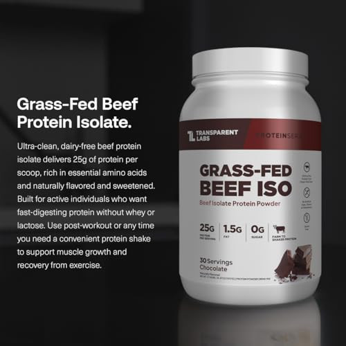 Transparent Labs Beef Isolate Protein Powder - 30 Servings, Chocolate