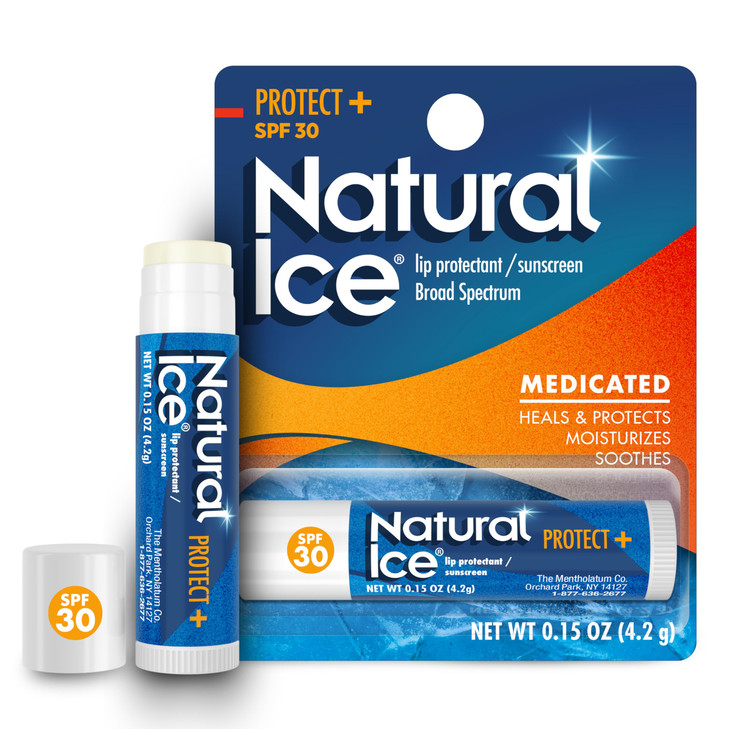 Mentholatum R Natural Ice R Sport Broad Spectrum Spf 30 Medicated Lip Balm 12 Pack Of 4.2 G Tubes
