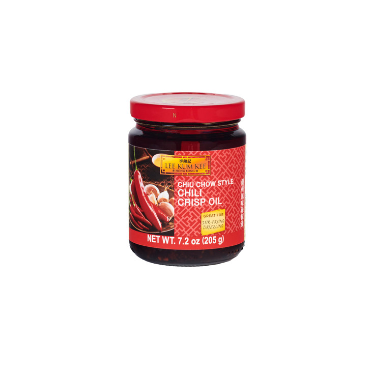Lee Kum Kee Chiu Chow Chili Crisp Oil 205G 7.2Oz Savory Chili Sauce For Authentic Chinese Cuisine Perfect For Dips Drizzling And Stir Frying