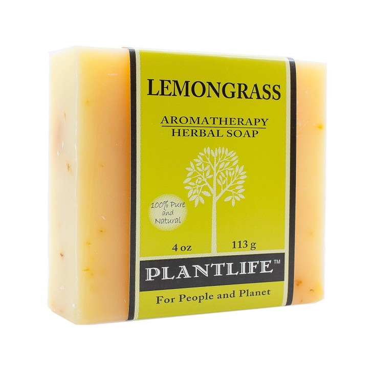 Plantlife Lemongrass Natural Bar Soap Handcrafted Vegan 4 Oz