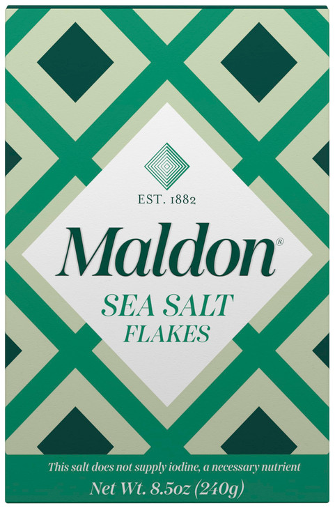 Maldon Salt Sea Salt Flakes 8.5 Oz 240 G Kosher Natural Unique Gourmet Pyramid Shaped Salt Flakes Perfect For A Wide Range Of Dishes Hand