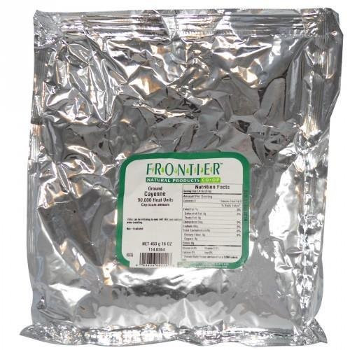 Frontier Natural Products Cayenne Ground 90000 Heat Units 16 Oz