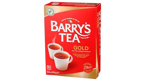 Barry S Tea 80Ct Black Tea Gold Blend Imported Irish Tea 1 Pack