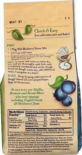 Sticky Fingers Mix Scones Wild Blueberry 16 Ounce