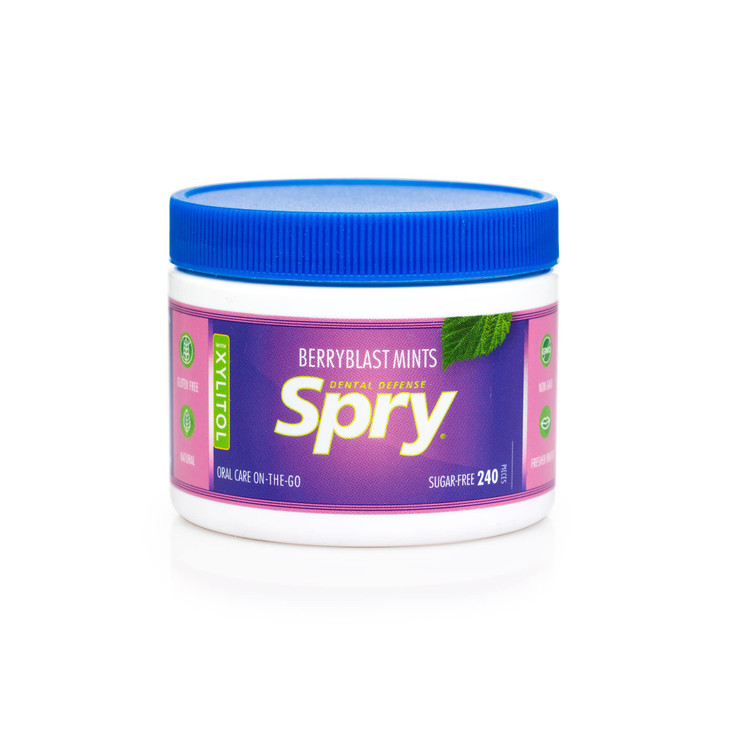 Spry Xylitol Breath Mints Sugar Free Berry Blast 240 Count Pack Of 1