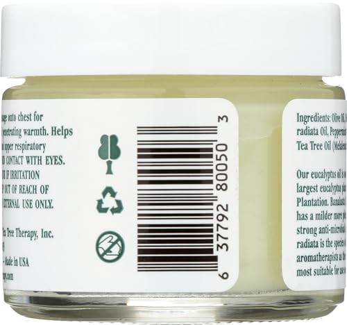 Tea Tree Therapy Eucalyptus Australian Chest Oil Lavender Peppermint And Tea Tree 2 Ounce 80050