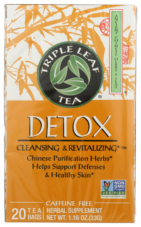 Triple Leaf Tea Chinese Medicinal Detox Triple Leaf Tea Bag 20 Count