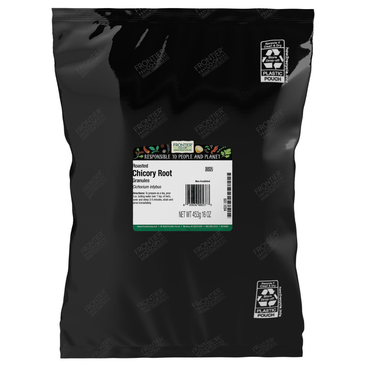 Frontier Co Op Roasted Chicory Root Granules 1Lb Chicory Root Coffee Substitute Alternative