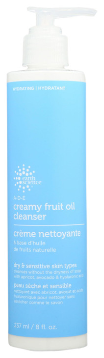 Earth Science A D E Creamy Fruit Oil Cleanser 8 Oz