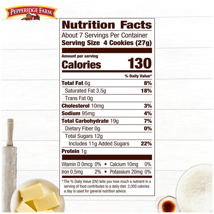 Pepperidge Farm Bordeaux Caramelized Crisp Cookies 6.75 Oz Bag