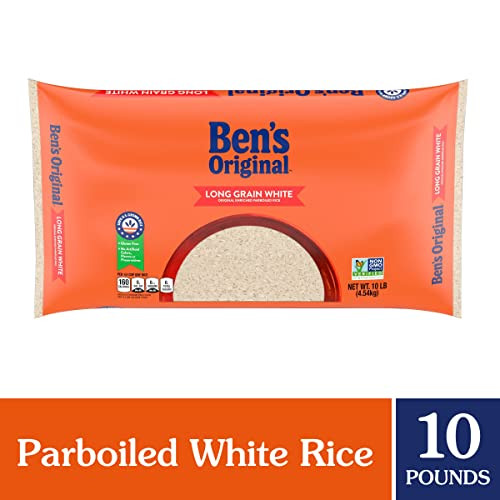 Ben S Original Enriched Long Grain White Rice Parboiled Rice 10 Lb Bag