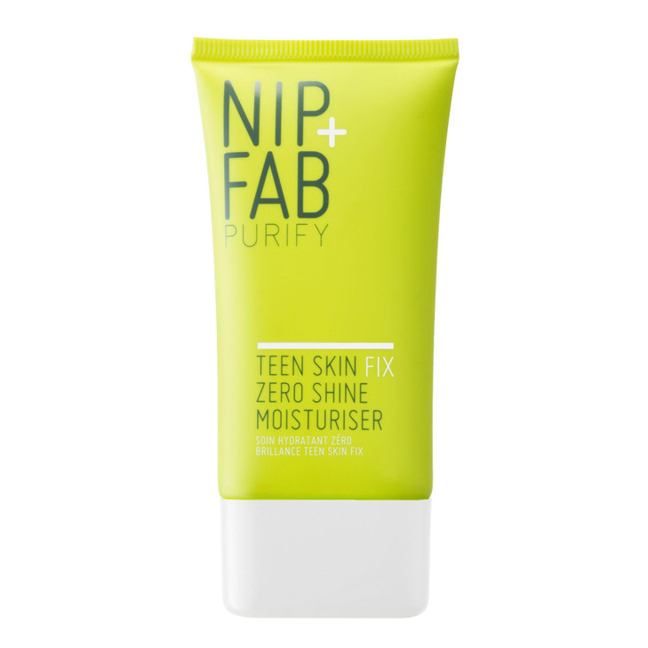 Nip+Fab Teen Skin Fix Zero Shine Face Moisturizer with Niacinamide and Antioxidant Wasabi Extract, Shine Free Mattifying Facial Cream for Oil Control