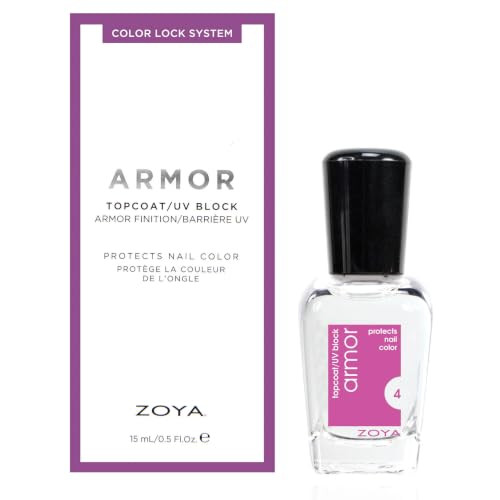 Zoya Armor Top Coat For Nail Polish Long Wear Uv Block Shine Big10Free