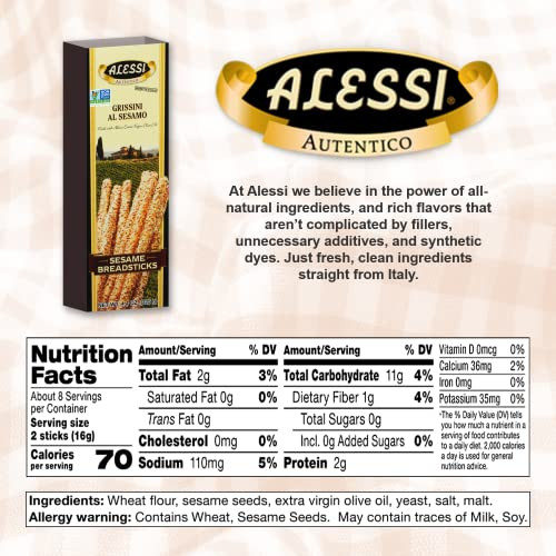 Alessi Sesame Breadsticks Boxes 4.4 Oz 1Pk