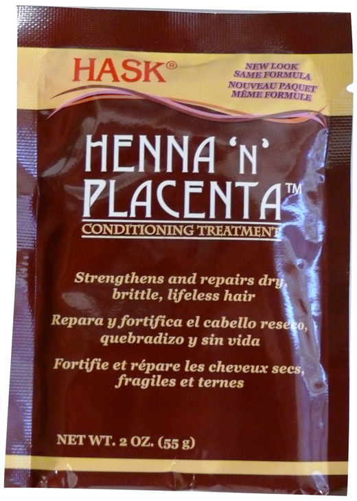 Hask Pks Henna And Placenta 2 Ounce Conditioning Treatment 12 Pieces 59Ml