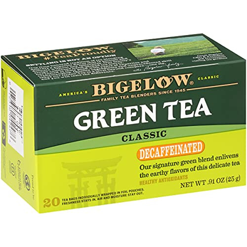 Bigelow Tea Classic Green Tea Decaffeinated 20 Count Pack Of 6 120 Total Tea Bags