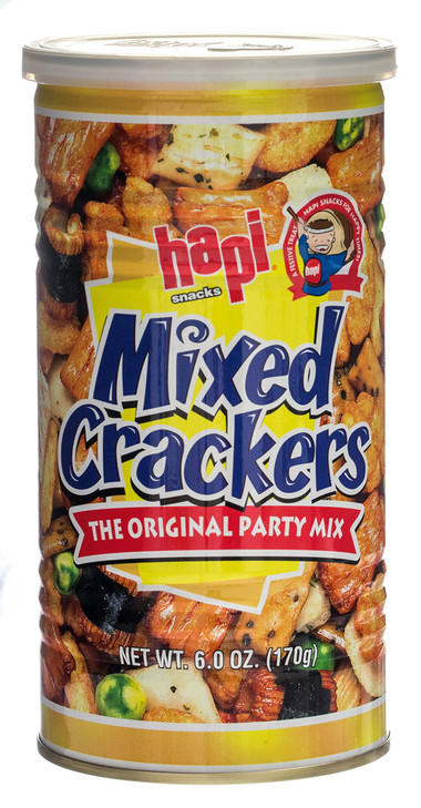 Hapi Mixed Crackers 6 Ounce Tins Pack Of 4