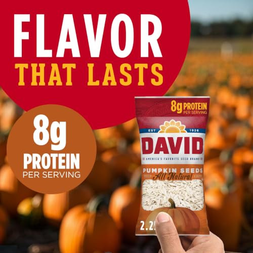 David All Natural Pumpkin Seeds 2.25 Oz. Pack Of 12