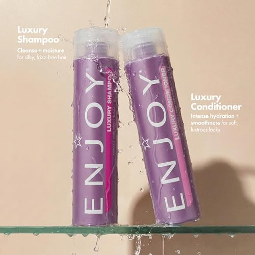 Enjoy Luxury Conditioner Eliminates Frizz Cleansing Moisturizing Smoothing Sulfate Free For Thick Coarse Or Curly Hair 10.1 Fl Oz