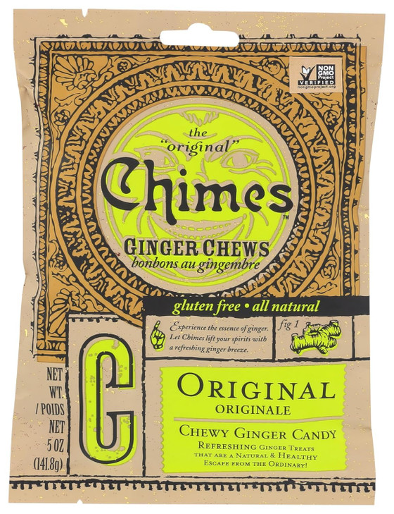 Chimes Ginger Chews Original 5 Ounce Pack Of 1