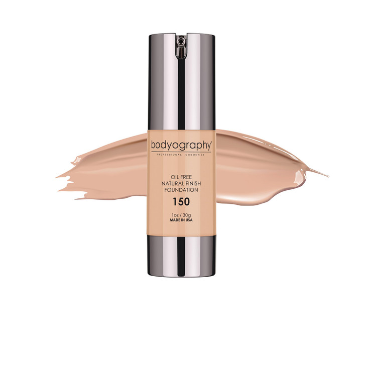 Natural Finish Foundation 150 Light Medium Warm By Bodyography For Women 1 Oz Foundation