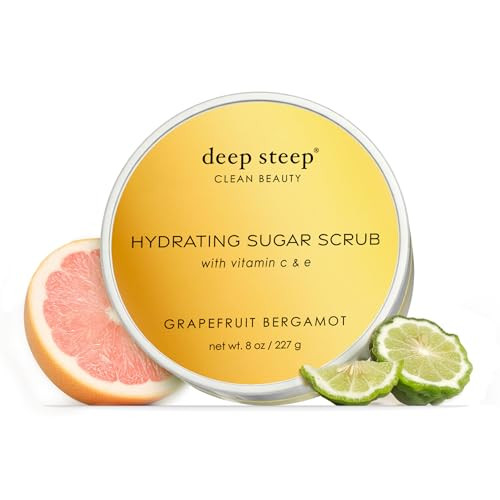Deep Steep Sugar Scrub Grapefruit Bergamot 8 Ounce