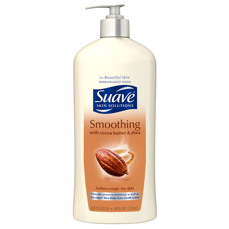 Suave Skin Solutions Body Lotion Cocoa Butter And Shea 18 Oz Presentation Varies